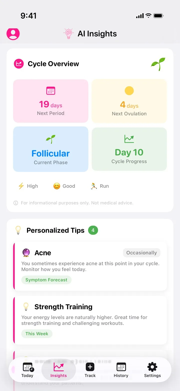 AI Insights screen