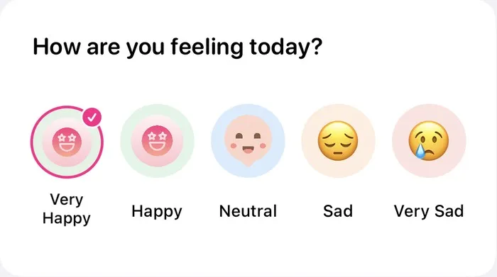 Mood row: how are you feeling today?